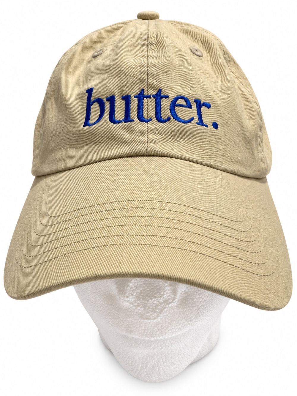 The Silver Spider Butter Beige Embroidered Foodie Dad Hat